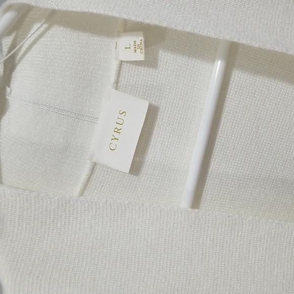 Cyrus Women's Cardigan Size L Cream Tan Gray - Picture 3 of 11